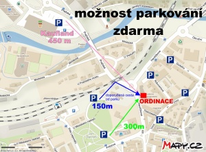 Mapka parkovani m