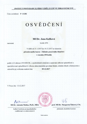 PRACOVNí LEKAŘSTVÍ